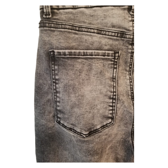 No Boundaries Super High Rise Gray Women’s Jeggings Size 11 30W inseam 26.5L - Picture 7 of 8